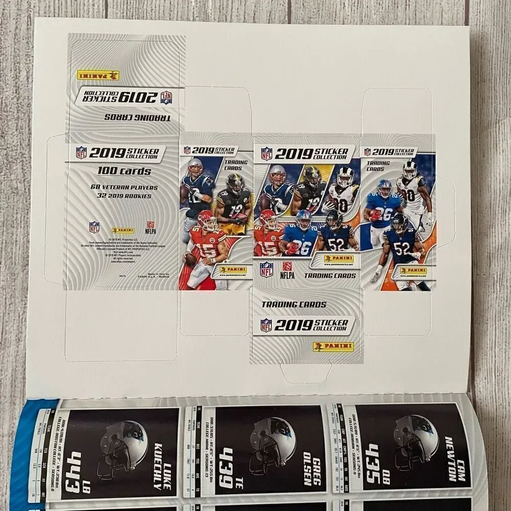 NFL 2019 sticker album book brand new